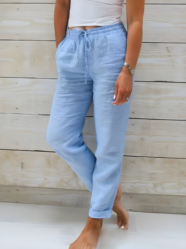 Roos | Loose Cotton Linen Trousers