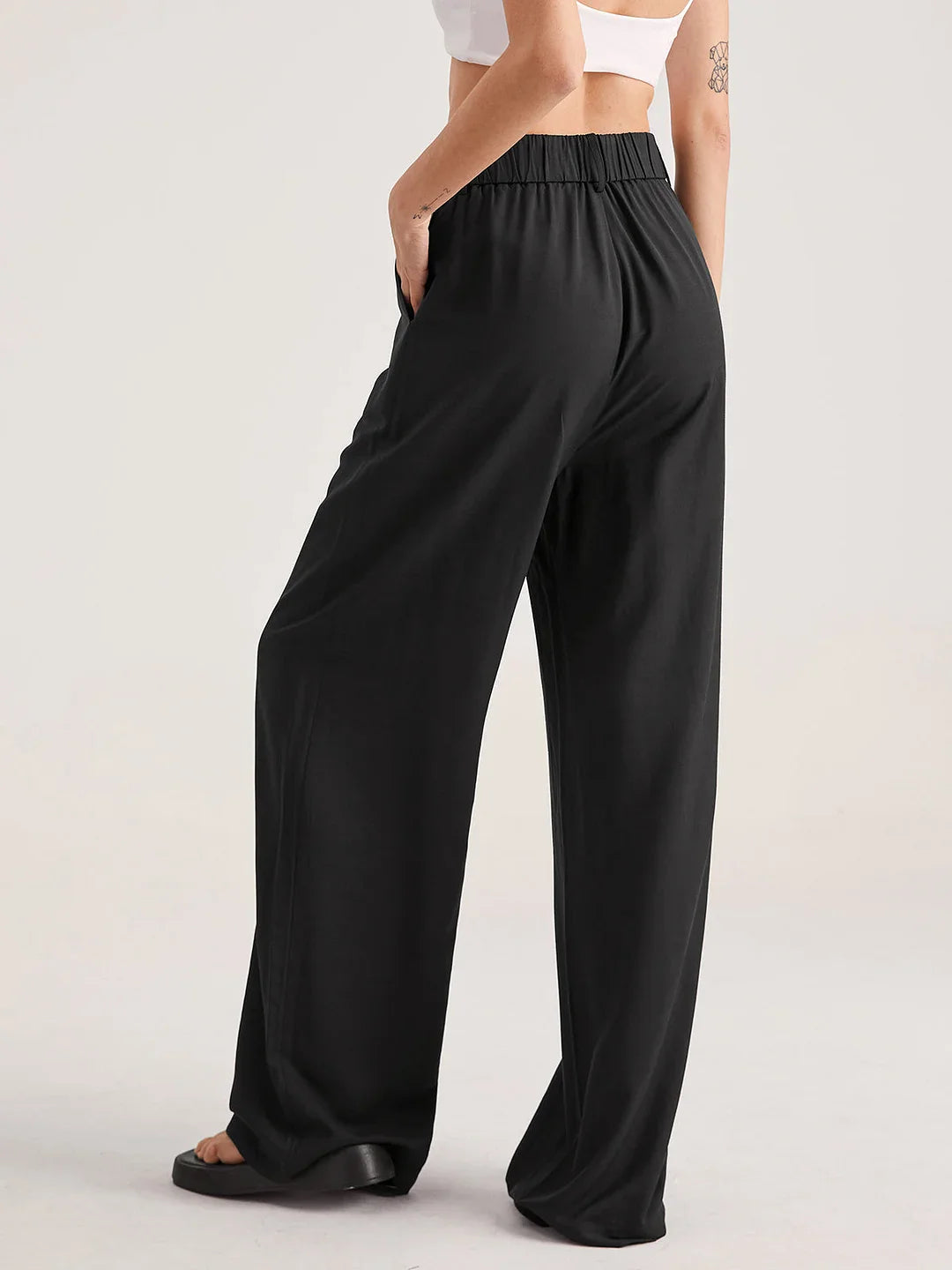 Nova | Oversized Pleat Front High-Waisted Trousers