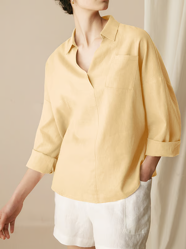 Charlotte | Linen Long Sleeve Shirt