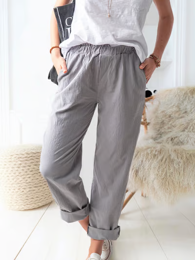 Anwen | Minimalist Cotton Comfort Pants