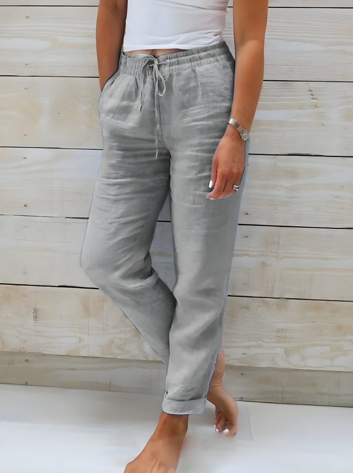 Roos | Loose Cotton Linen Trousers