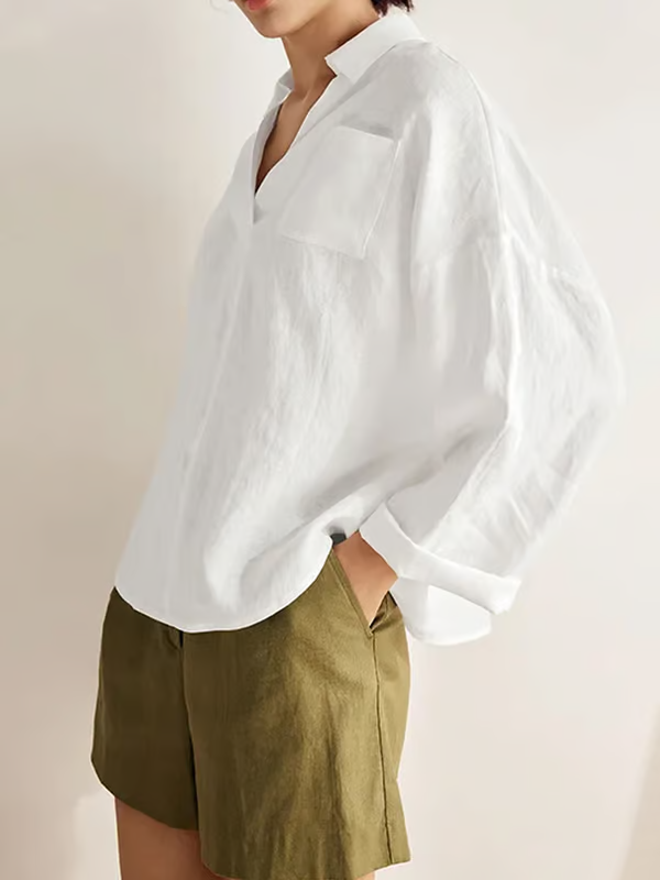 Charlotte | Linen Long Sleeve Shirt