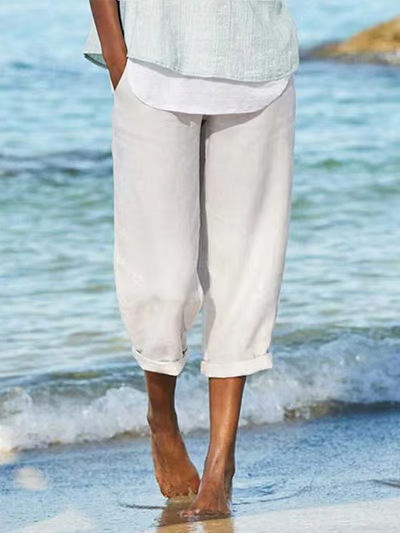 Delphine | Soft-Linen Relaxed Pants