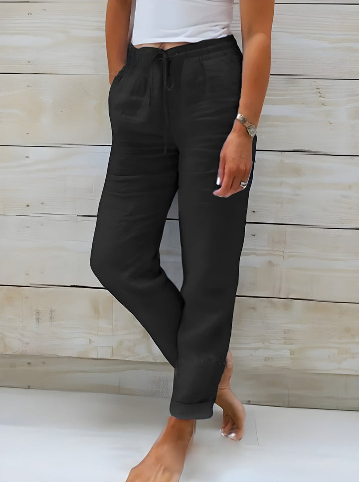 Roos | Loose Cotton Linen Trousers