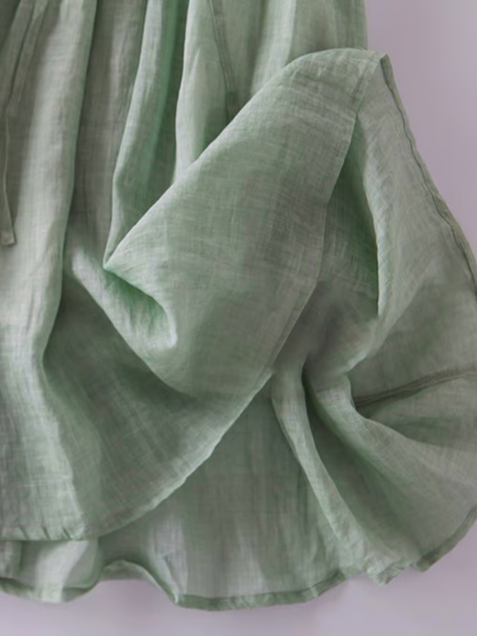 Jade | Solid Color Ruffle Dress