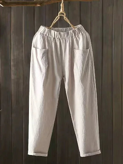 Maelle | Vintage Pocket Linen Pants