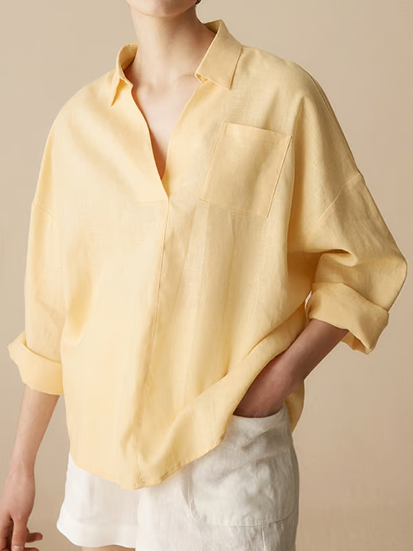 Charlotte | Linen Long Sleeve Shirt