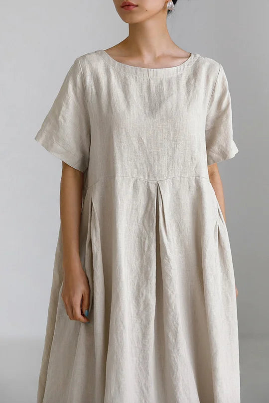 Maris | Linen Breeze Midi Dress