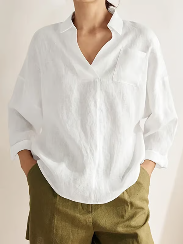 Charlotte | Linen Long Sleeve Shirt