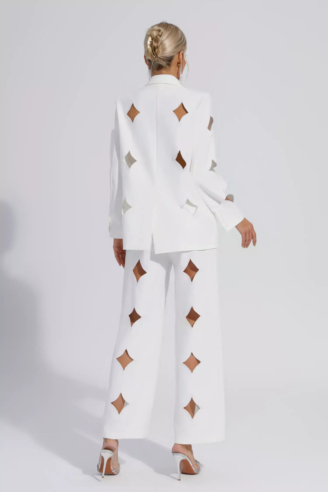 Amity | White Star Cutout Blazer Set