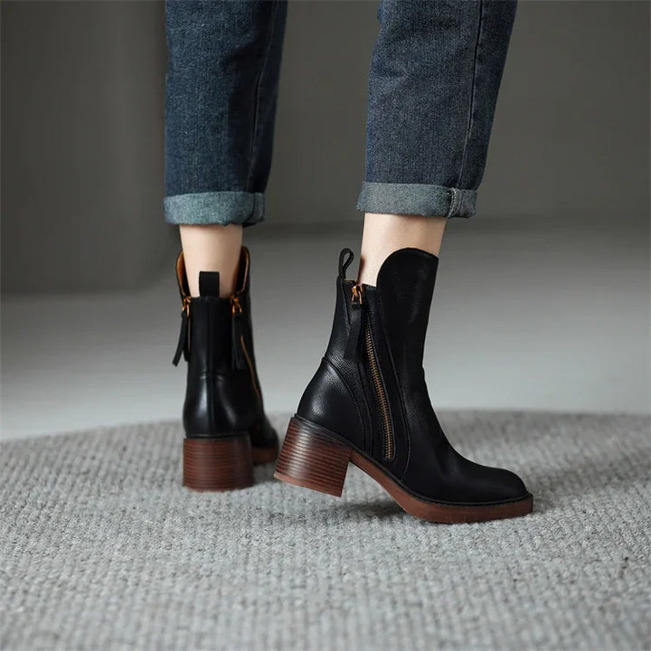 Lark | Leather Ankle Boots