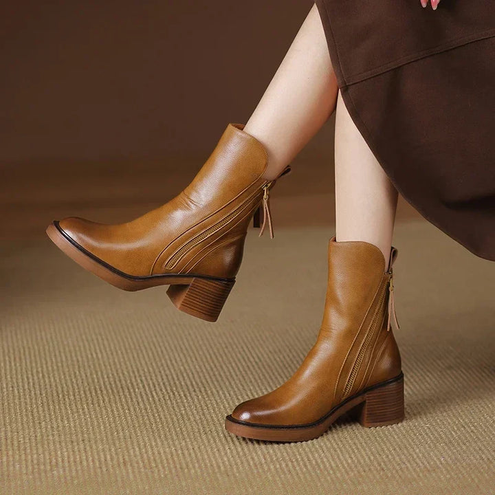 Lark | Leather Ankle Boots