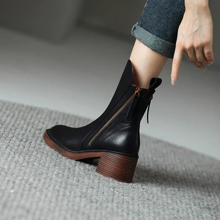 Lark | Leather Ankle Boots