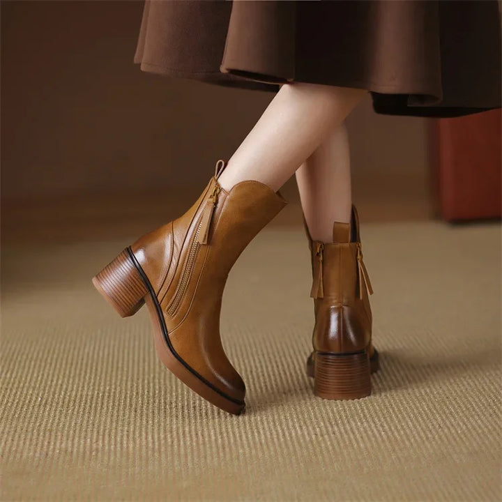 Lark | Leather Ankle Boots