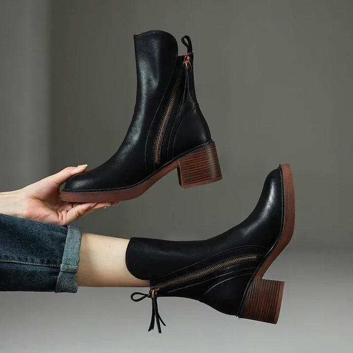 Lark | Leather Ankle Boots