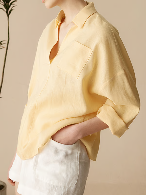 Charlotte | Linen Long Sleeve Shirt