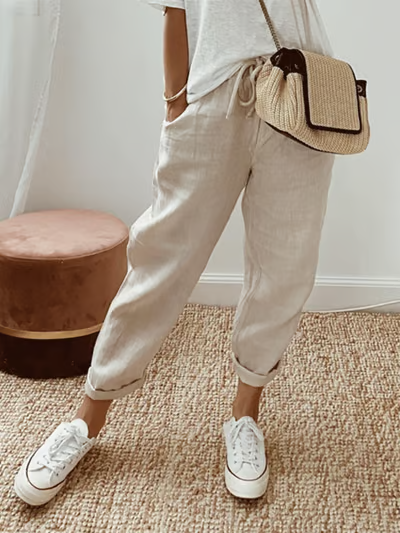 Marlowe | Tailored Casual Cotton Trousers