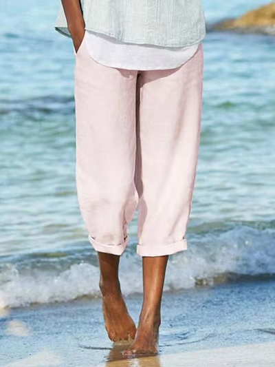 Delphine | Soft-Linen Relaxed Pants