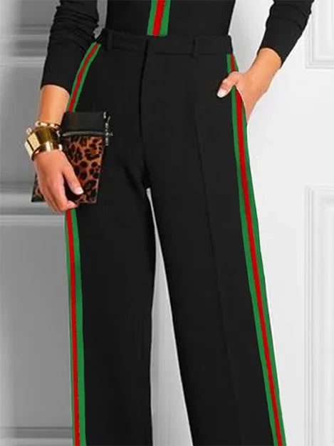 Odette | Slim-Fit Striped Pants