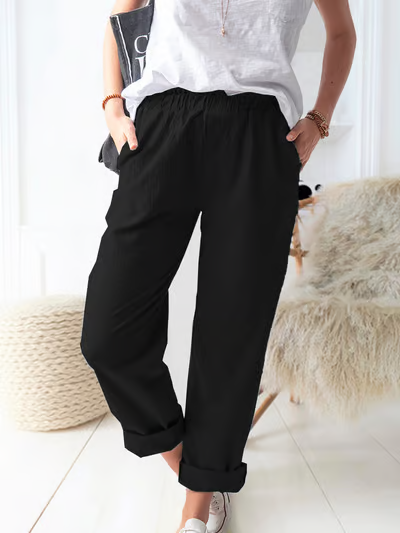 Anwen | Minimalist Cotton Comfort Pants